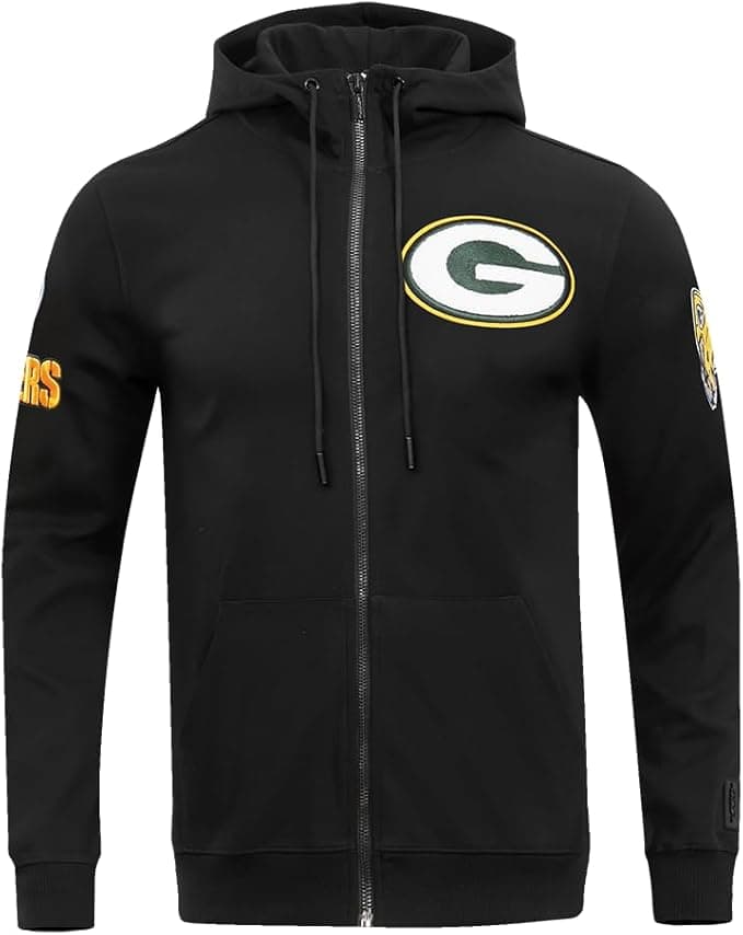 Pro Standard NFL Classic Chenille Men’s Full-Zip Hoodie – Premium Cotton Blend