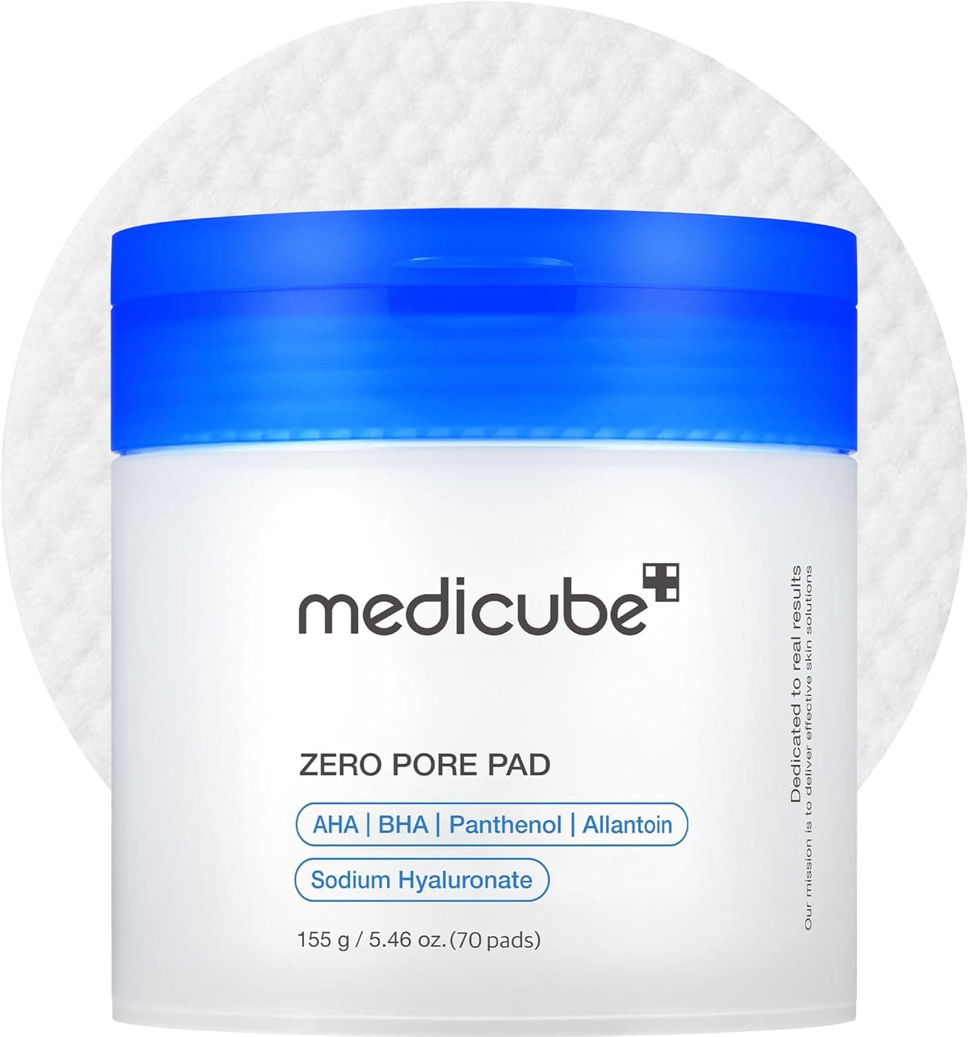 Medicube Zero Pore Pads 2.0 – Dual-Textured Exfoliating & Pore Care Pads with AHA & BHA, 70 Units