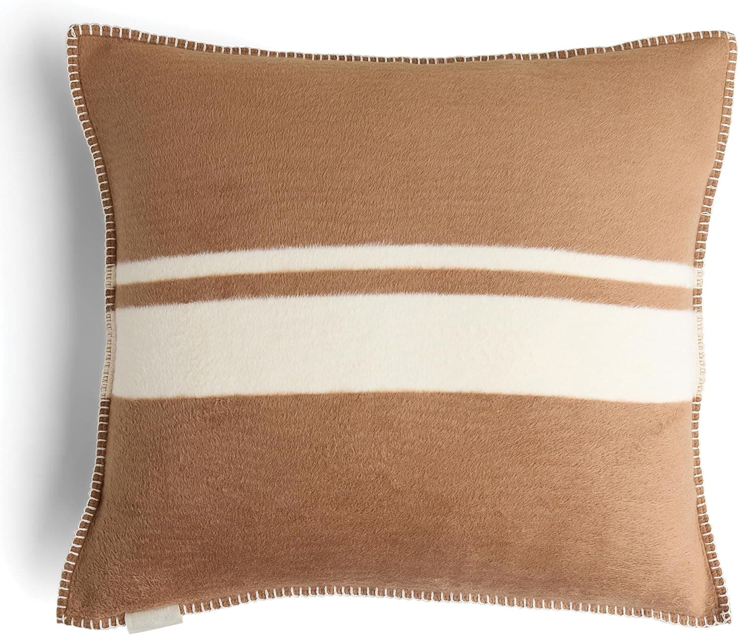 Preston Lane Highrise Throw Pillow – 21"×21" Premium Cotton-Blend Decorative Pillow (Camel)